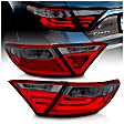 321336 Driver and Passenger Side LED Tail Light, With bulb(s), Red & Smoked Lens, Chrome Interior, LED Series