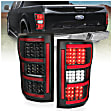 321338 Driver and Passenger Side LED Tail Light, With bulb(s), Clear Lens, Black Interior, LED Series