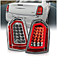 321344 Driver and Passenger Side LED Tail Light, With bulb(s), Clear Lens, Chrome Interior, LED Series