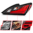 321347 Driver and Passenger Side LED Tail Light, With bulb(s), Smoked Lens, Black Interior, LED Series