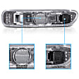 511024 Front, Driver and Passenger Side Side Marker Without bulb(s)