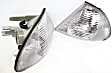 521006 Driver and Passenger Side Halogen Corner Light, Without bulb(s)