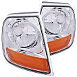 521026 Driver and Passenger Side Halogen Corner Light, Without bulb(s)