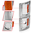 521041 Driver and Passenger Side Halogen Corner Light, With bulb(s)