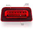 531020 Red Lens Third Brake Light
