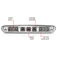 531066 Clear Lens, Chrome Interior Third Brake Light