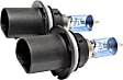 809007 Driver and Passenger Side Super White Series Halogen 9007 Headlight Bulb, Set of 2