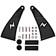 851070 Light Bar Mounting Kit - Powdercoated Black, Direct Fit, Set of 2