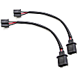 881036 Driver and Passenger Side LED Headlight, With bulb(s) - Universal 7 in. Round, Black Accent