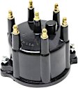 120330 Distributor Cap - Black, Direct Fit, Sold Individually