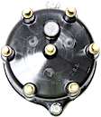 120330 Distributor Cap - Black, Direct Fit, Sold Individually