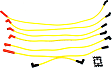 4093 4000 Series Super Stock Series Spark Plug Wire, Set of 6