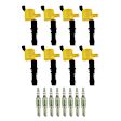 811433 Ignition Upgrade Kit- 2004-2008 Ford 4.6L/5.4L/6.8L 3-valve, yellow 8-pack