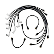 1970 Dodge Charger - Custom Fit Extreme 9000 Ceramic Spark Plug Wire Set; 8Mm Ferro-Spiral Core Wire; Mopar B/Rb Block, Set of 8, Extreme 9000 Ceramic Boot Series