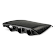 10050 Gauge Mount, Dash Top, Triple, 2 1/16in. Black, Ford Mustang 05-09 S197