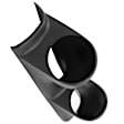 10103 Gauge Mount, A-Pillar Pod, Dual, 2 5/8in. Ford Mustang 79-93 Fox