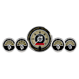 1100 Gauge Kit, 5 Pc. 3 3/8in. & 2 1/16in. Elec. Speedometer, Cruiser Ad