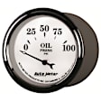 1227 Old Tyme White Series II Gauge, Oil Press, 2 1/16in. 100Psi, Electric