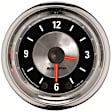 1284 American Muscle Series Gauge, Clock, 2 1/16in. 12Hr, Analog.