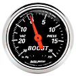 1471 Designer Black Series Gauge, Vac/Boost, 2 1/16in. 30Inhg-20Psi, Mechanical.