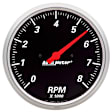 1499 Designer Black Series Gauge, Tachometer, 5in. 8K Rpm, In-Dash.