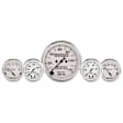 1611 Gauge Kit, 5 Pc. 3 1/8in. & 2 1/16in. Mech. Speedo. Wtmp & Oilp, Old Tyme Wht