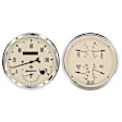 1852 Antique Beige Gauge Kit, 2 Pc. Quad & Tach/Speedo, 5in.
