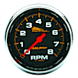 19304 Pro-Cycle Series Gauge, Tach, 2 5/8in. 8K Rpm, 2&4 Cylinder, Black.
