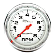 19305 Pro-Cycle Series Gauge, Tach, 2 5/8in. 8K Rpm, 2&4 Cylinder, White.