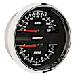 19466 Pro-Cycle Series Gauge, Tach/Speedo, 4 1/2in. 8K Rpm/120 Mph, Black.