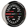 19466 Pro-Cycle Series Gauge, Tach/Speedo, 4 1/2in. 8K Rpm/120 Mph, Black.