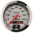 200635-35 Marine Chrome Gauge, Speedometer, 3 3/8in. 50Mph, Gps.