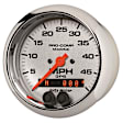 200635-35 Marine Chrome Gauge, Speedometer, 3 3/8in. 50Mph, Gps.
