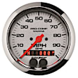 200636-35 Marine Chrome Gauge, Speedometer, 3 3/8in. 100Mph, Gps.