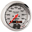 200636-35 Marine Chrome Gauge, Speedometer, 3 3/8in. 100Mph, Gps.