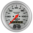 200637-33 Marine Silver Gauge, Speedometer, 3 3/8in. 120Mph, Gps.