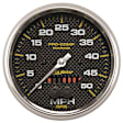200644-40 Marine Carbon Fiber Gauge, Speedometer, 5in. 50Mph, Gps.