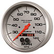 200646-33 Marine Silver Gauge, Speedometer, 5in. 120Mph, Gps.