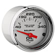 200764-35 Marine Chrome Gauge, Oil Temp, 2 1/16in. 140-300f, Electric.