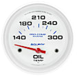 200765 Marine White Gauge, Oil Temp, 2 5/8in. 140-300f, Electric.