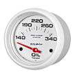 200765 Marine White Gauge, Oil Temp, 2 5/8in. 140-300f, Electric.