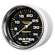 200773-40 Marine Carbon Fiber Gauge, Water Press, 2 5/8in. 35Psi, Mechanical.