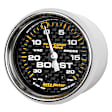 200774-40 Marine Carbon Fiber Gauge, Vac/Boost, 2 1/16in. 30Inhg-20Psi, Mechanical.