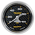 200790-40 Marine Carbon Fiber Gauge, Oil Pressure, 2 1/16in. 100Psi, Mechanical.