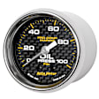 200790-40 Marine Carbon Fiber Gauge, Oil Pressure, 2 1/16in. 100Psi, Mechanical.