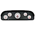 2100-03 Arctic White Direct Fit Dash Kit, (3 3/8in. X1, 2 1/16in. X4), Ford F100 57-60.