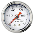 2177 Autogage Series Gauge, Press, 1.5in. Direct Mnt, 100Psi, Liquid Filled Mech, Wht, 1/8in. Nptf Male