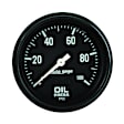 2312 Autogage Series Gauge, Oil Pressure, 2 5/8in. 0-100Psi, Mechanical, Black.
