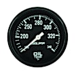 2314 Autogage Series Gauge, Oil Temperature, 2 5/8in. 100-340f, Mechanical, Black.