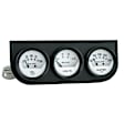 2324 Autogauge Series Gauge Console, Oilp/Wtmp/Volt, 2in. 100Psi/280f/16V, Wht Dial, Blk Bzl.